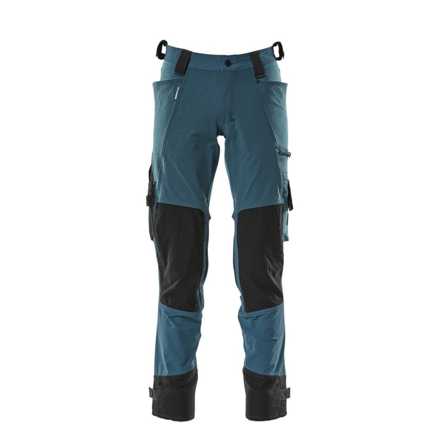 Mascot Trousers with Kneepad Pockets Dark Petroleum (L32W48.5) - MSC9629671E