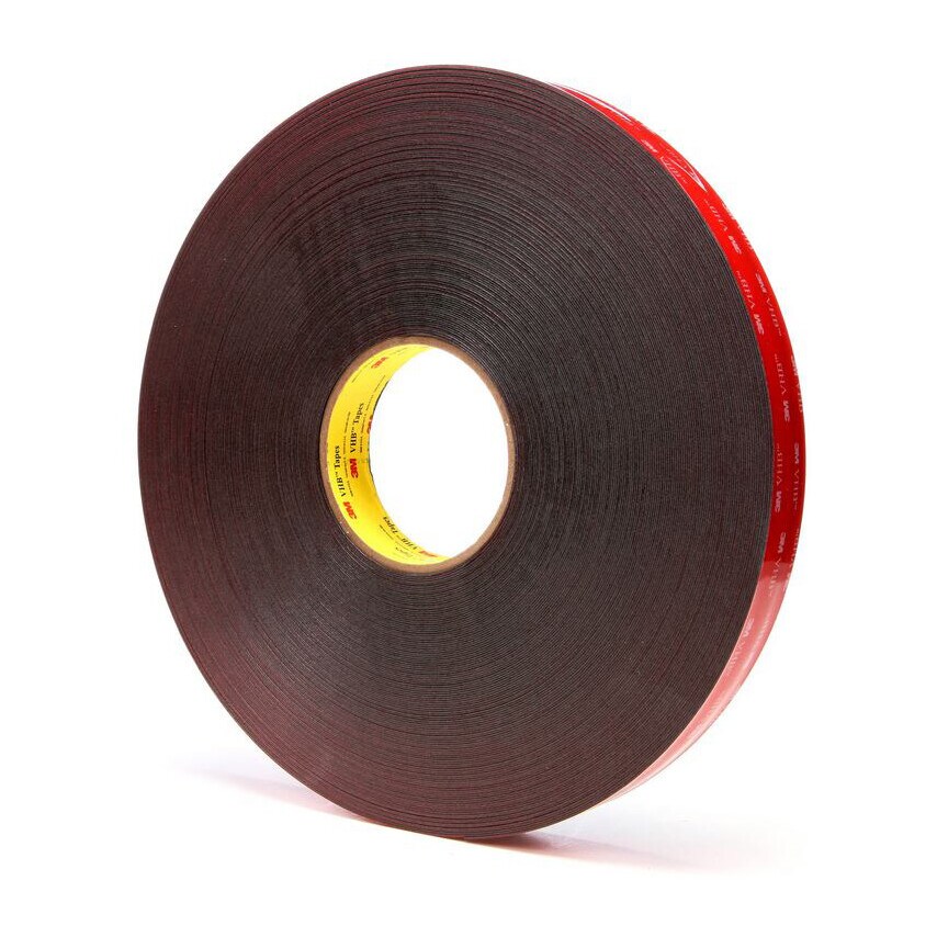 3M Tape 5925F, Black, 1190 mm x 3 0.6 mm, 1 Roll per Case