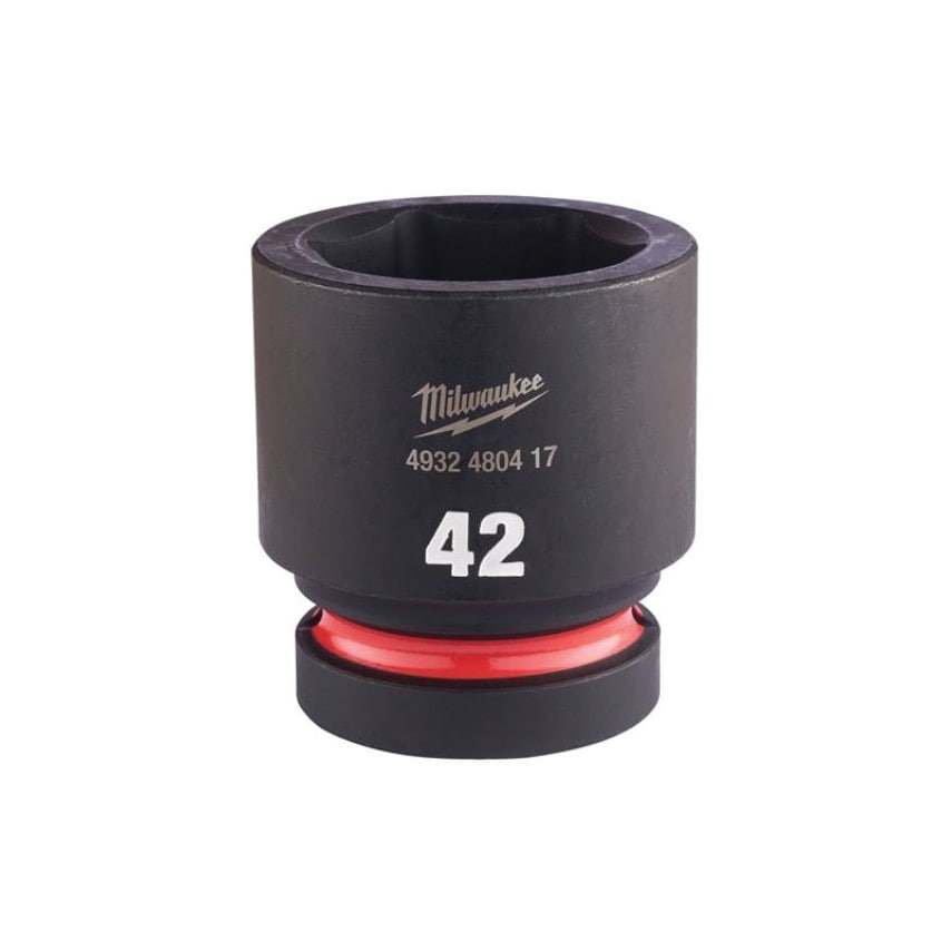 Milwaukee 1" Sq Drive Shockwave Impact Socket 42mm Std-Ii