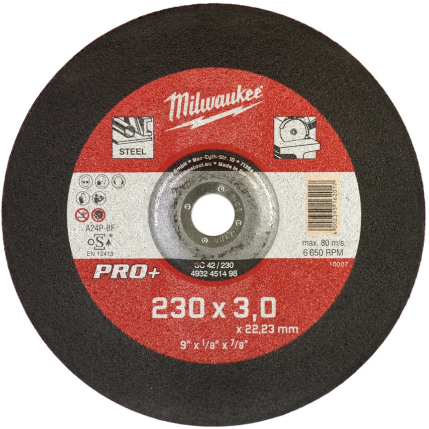 Milwaukee Metal Cutting Disc Pro+ SC42/125mm X 3mm