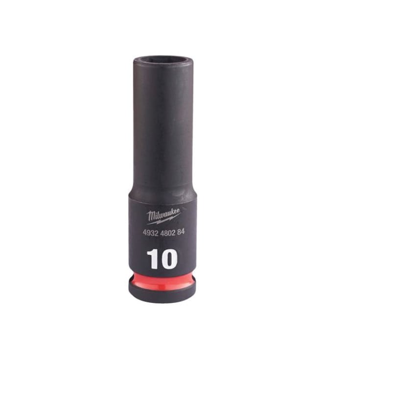 Milwaukee 3/8"SQ Drive Shockwave Impact Socket 10mm Deep-Ii