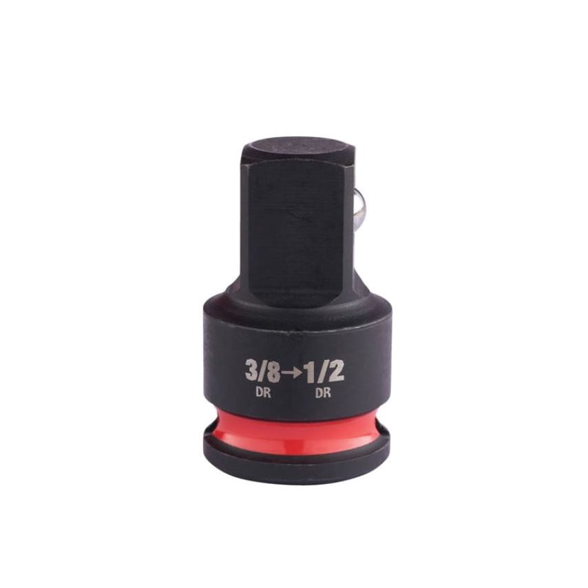 Milwaukee 3/8"SQ Drive Shockwave Impact Adaptor-Ii to 1/2" Sq Drive Male