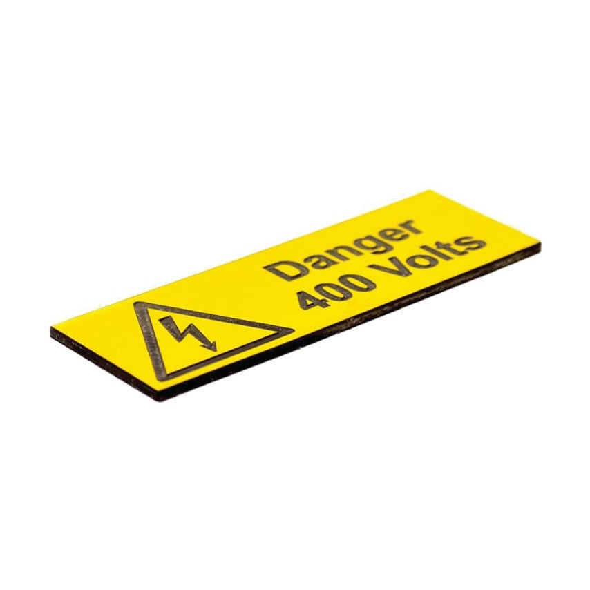 Centurion Europe Danger 400 Volts - PK-5ENGRAVED (75 X 25MM)