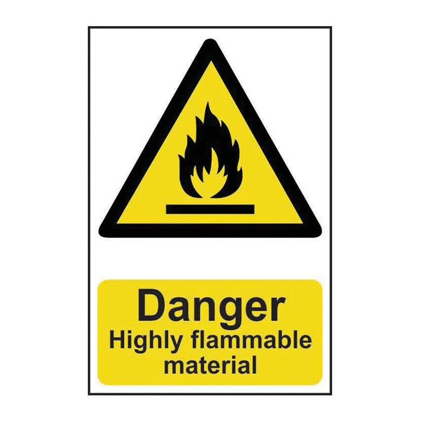 Centurion Europe Danger Highly Flammable Material - PVC (200 X 300MM) - SSF96425