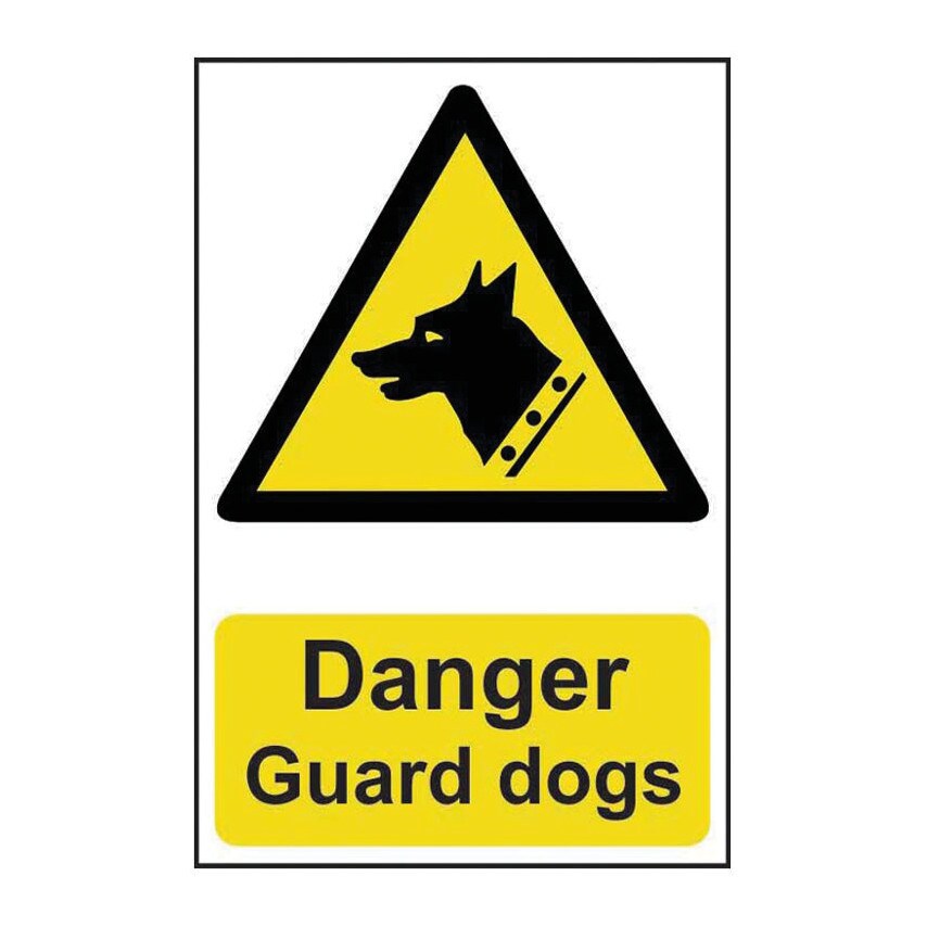 Centurion Europe Danger Guard Dogs - PVC (200X300MM)