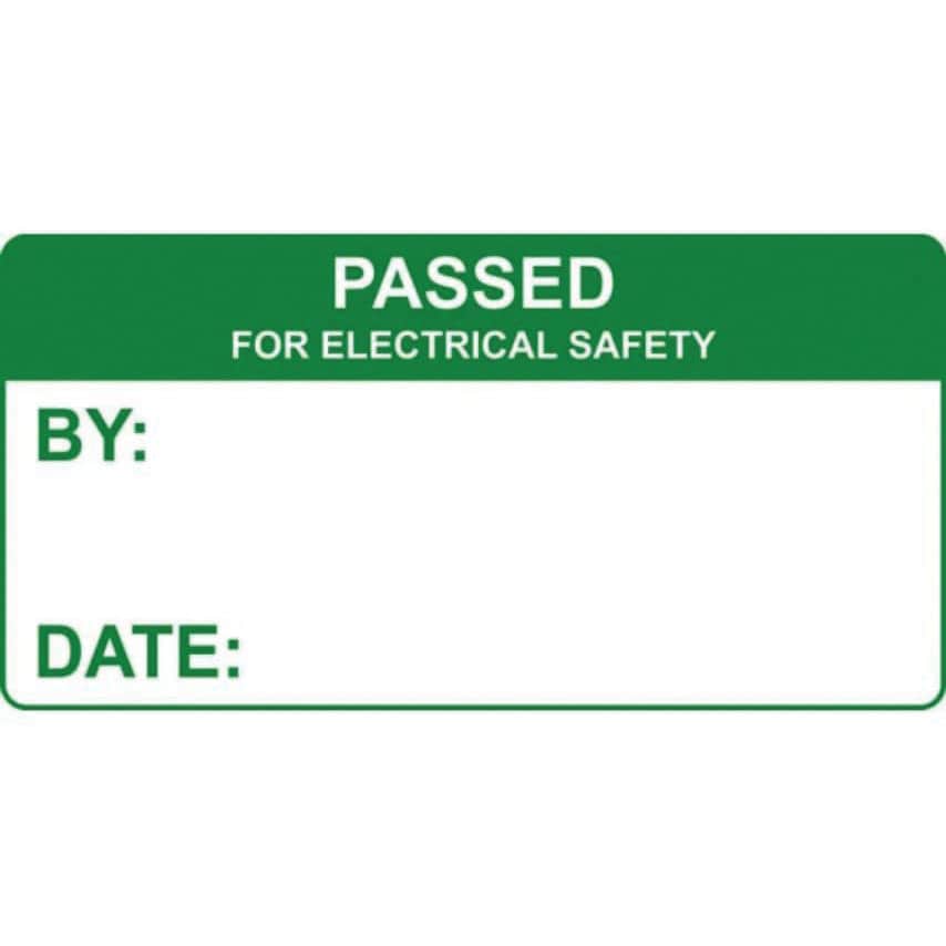 Shop Centurion Europe Passed for Electrical Safety Labels (50 X 25MM