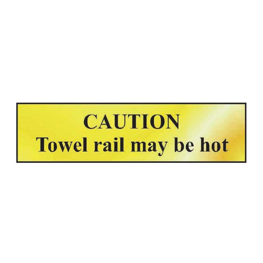 Centurion Europe Caution Towel Rail May Be Hot - Pol (200 X 50MM) - SSF9643581A