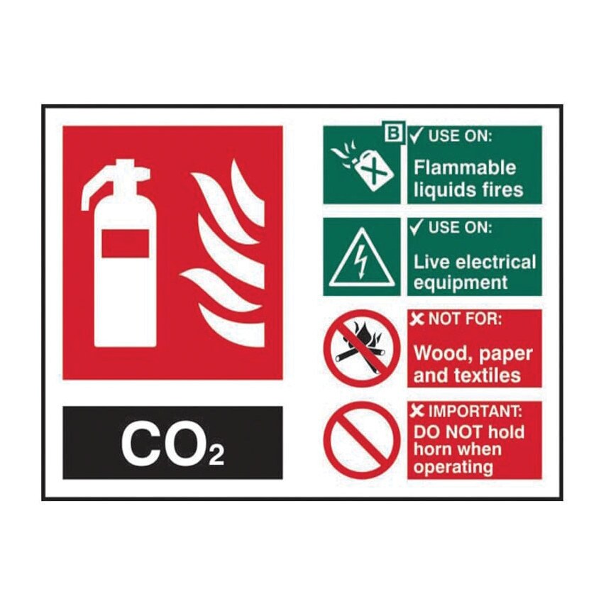 Centurion Europe Fire Extinguisher Composite - CO2 - RPVC (200 X 150MM)