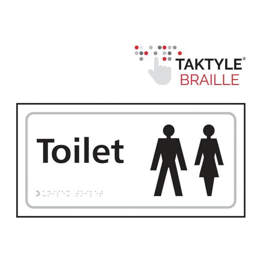 Centurion Europe Toilet (Ladies/Gents Symbol) - Taktyle (300 X 150MM) - SSF96443