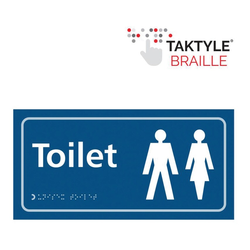 Centurion Europe Toilet (Ladies/Gents Symbol) - Taktyle (300 X 150MM) - SSF96443