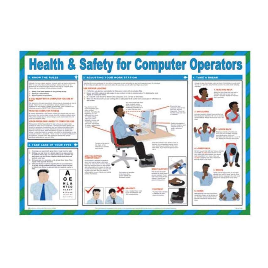 Shop Centurion Europe Safety Poster - Health &Safetyfor Computer ...