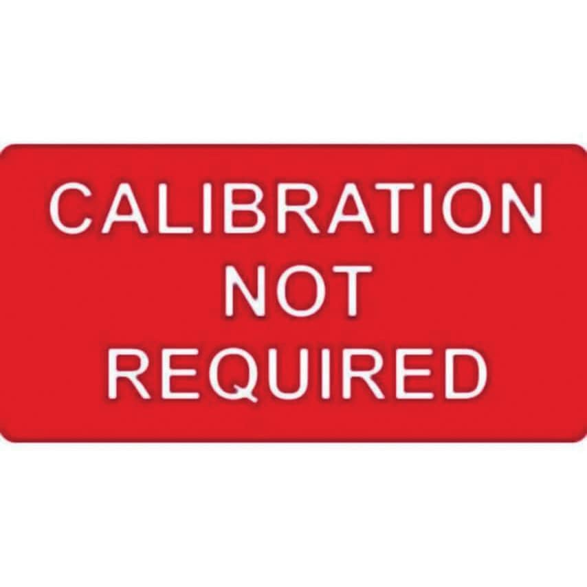 Centurion Europe Calibration Not Required - Labels (50 X 25MM Roll of 250)
