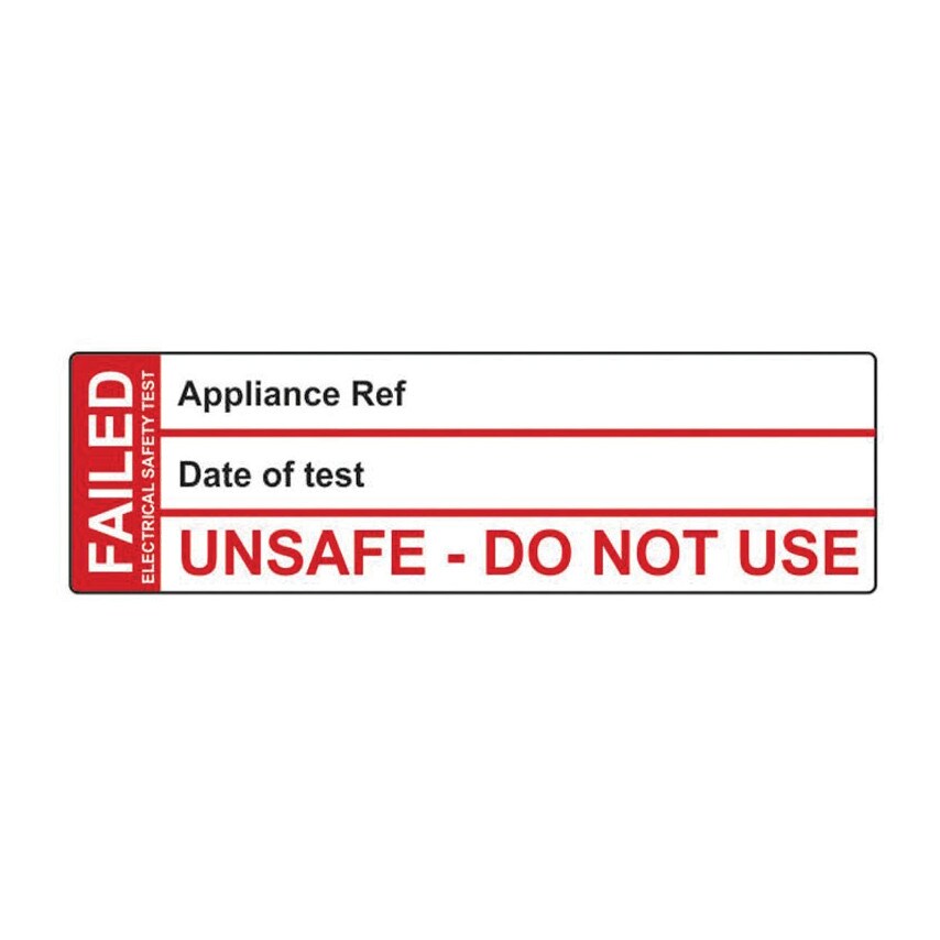 Centurion Europe Fail Test Label - 250 Roll Sav (50X 15MM)