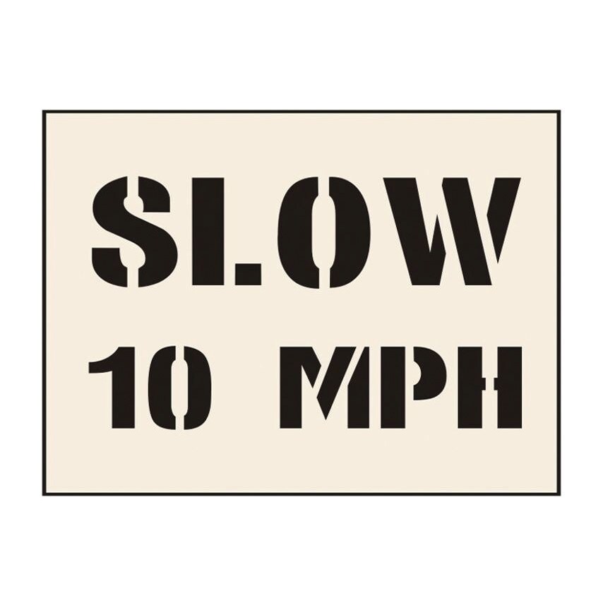 Centurion Europe Slow 10 MPH Stencil (600 X 800MM)