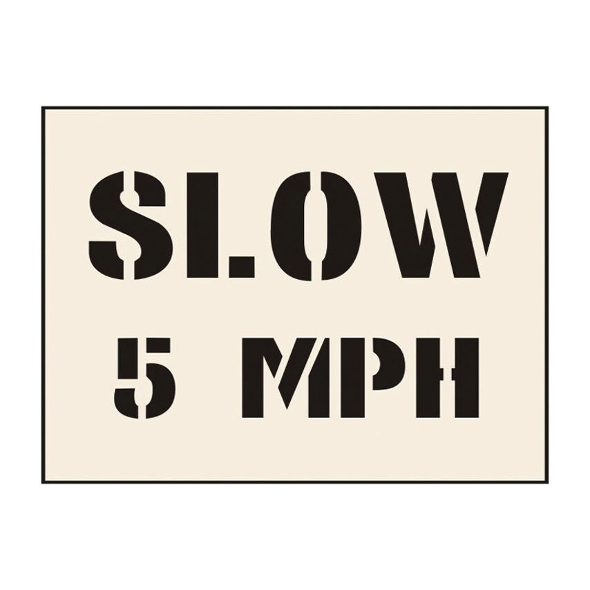Centurion Europe Slow 5MPH Stencil (400 X 600MM)