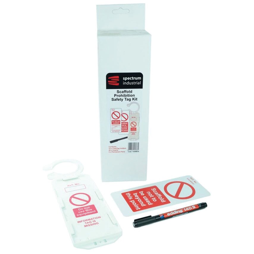 Centurion Europe Scaffold Prohibition Kit, 10 Hold Ers, 20 Inserts, 2 Pens (Boxe