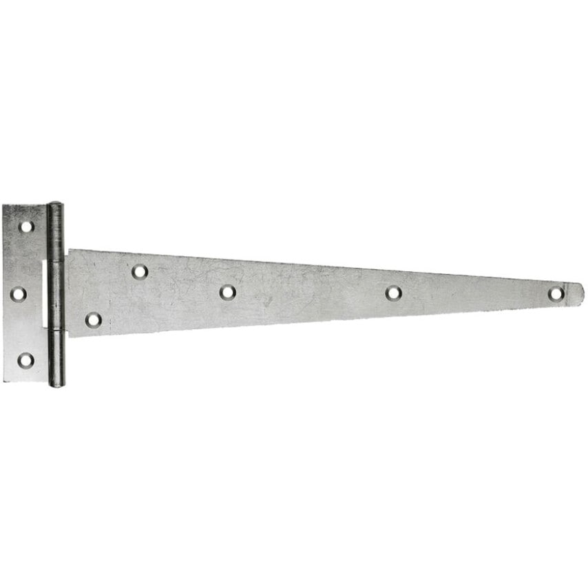 Perry 450mm Medium Tee Hinges BZP (PR)- you get 5