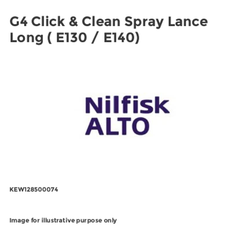 Nilfisk G4 Click & Clean Spray Lance Long ( E130 / E140)