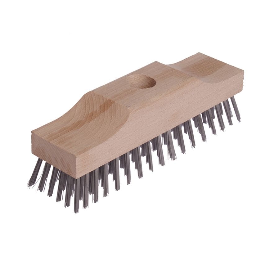 Lessmann Broom Head Raised Wooden Stock 6 Row 220mm x 60mm LES148101
