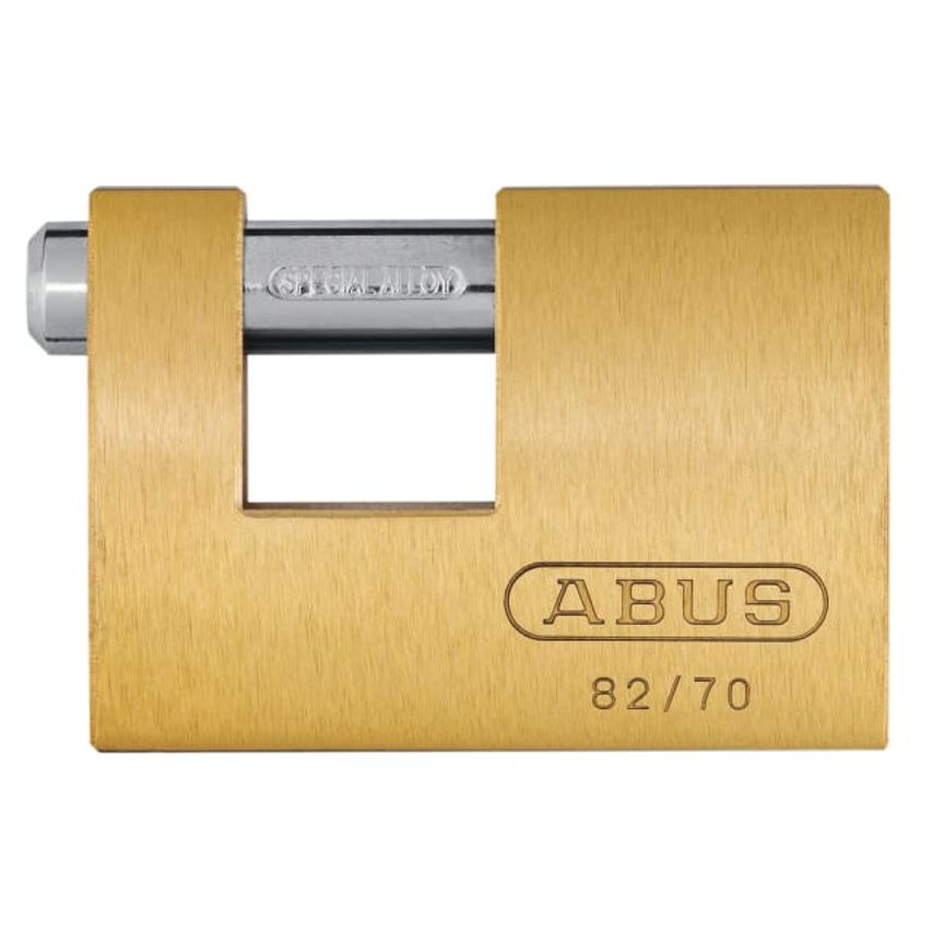 Abus 82/70mm Monoblock Brass Shutter Padlock Keyed Alike 8514 ABUKA11577
