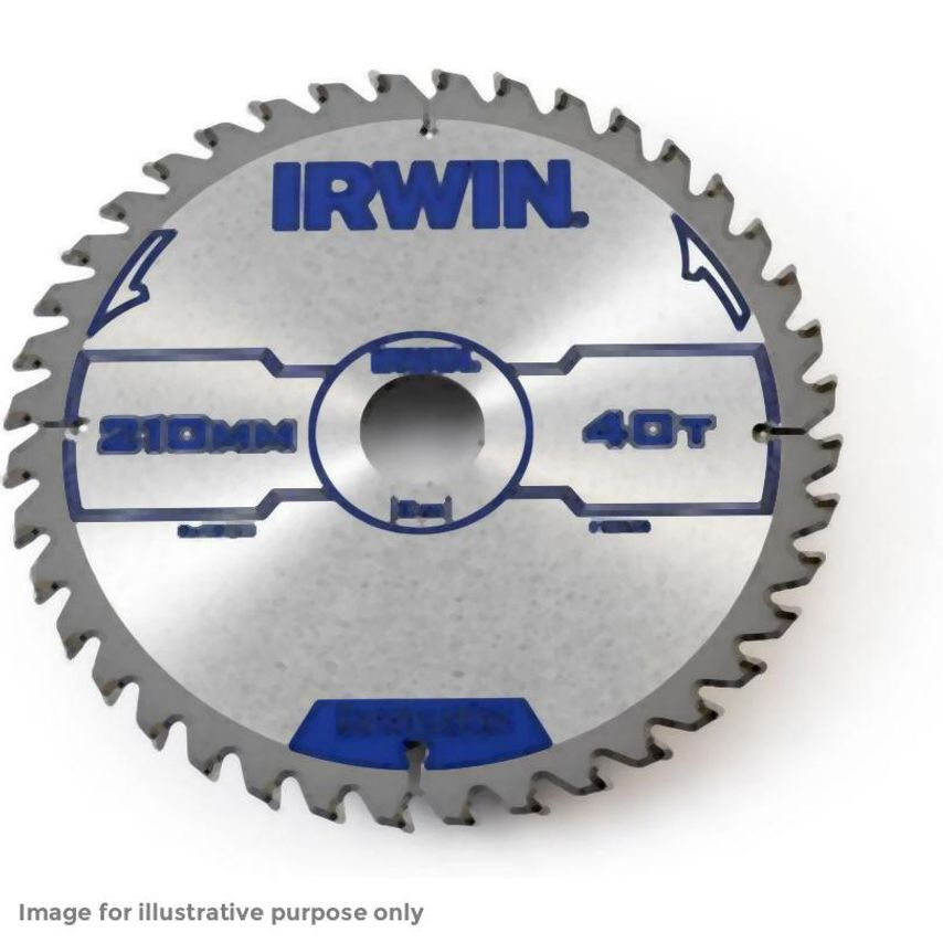 Irwin Construction Circular Saw Blade 184 x 30mm x 40T ATB