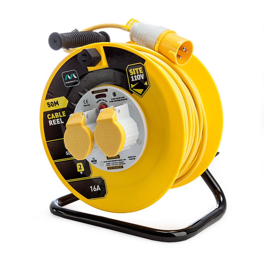 16 Amp 2 Gang Cable Reels 110V
