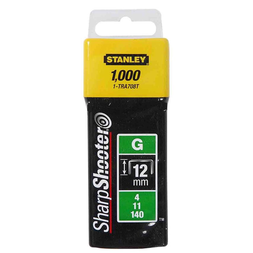 Stanley 1-TRA708T Heavy Duty Staples 12mm, Pack of 1000