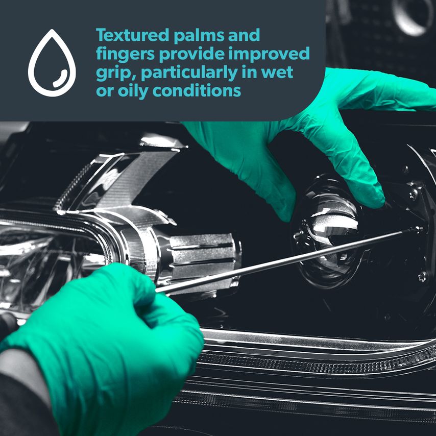 PRO.TECT PRO.TECT Green HD Heavy Duty Green Nitrile Gloves 10X100=1000 Extra Lar