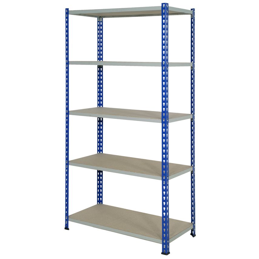 J Rivet Shelving Bay comes with 5 Shelves