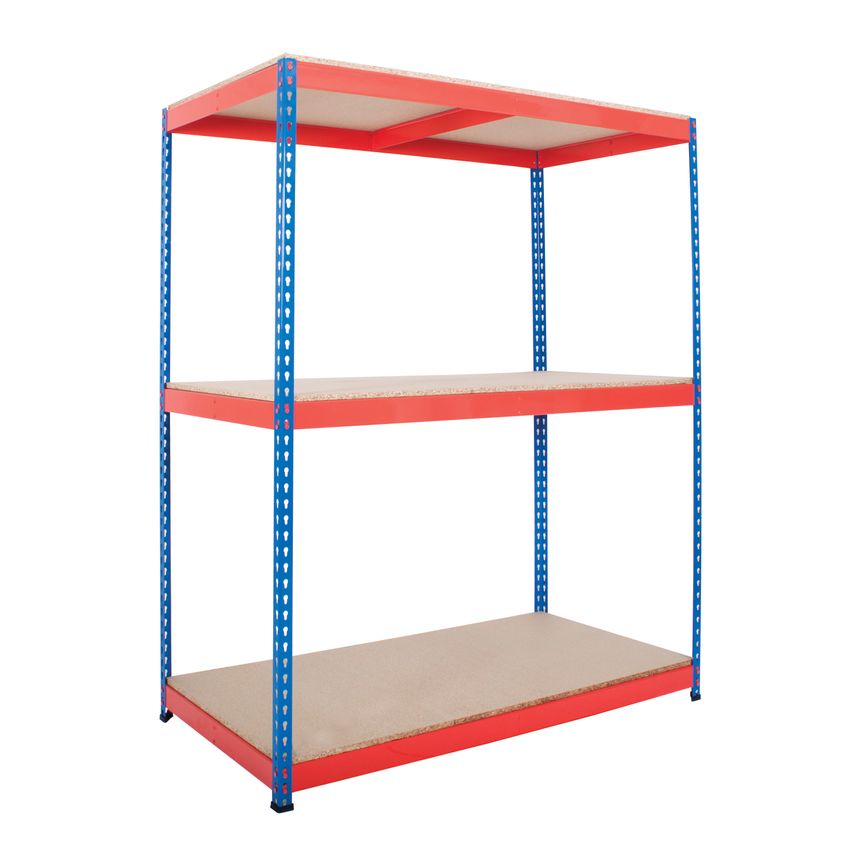 Anco Rivet Racking Shelving Bay 3660mm H x 1830mm W x 457mm D comes with 3 Shelv