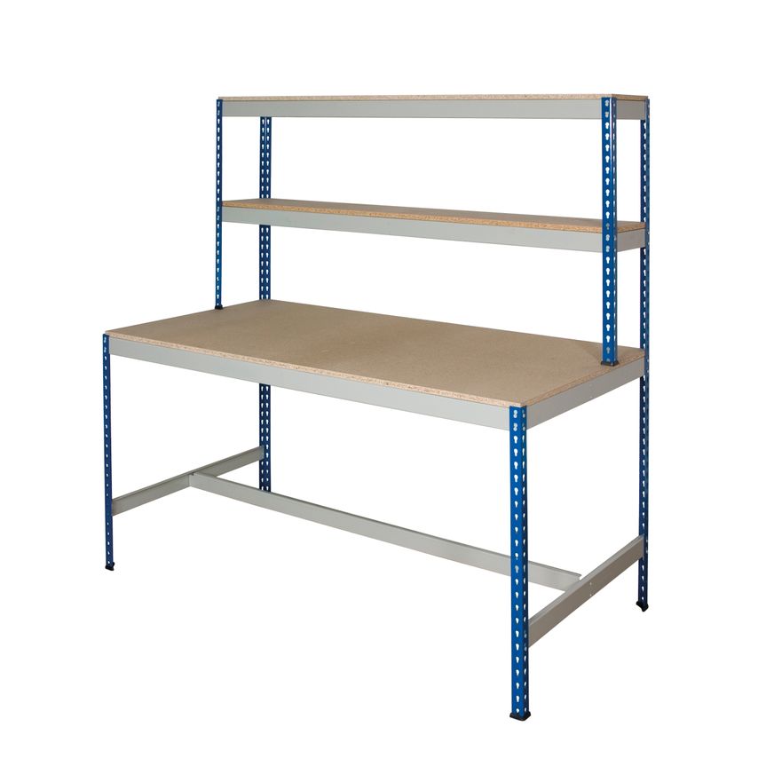 Anco Rivet Racking Workstation 1830mm H x 1220mm W x 915mm D with T-Bar Base - B