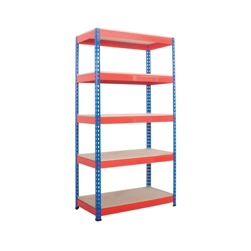 Anco Rivet Racking Shelving Bay 3050mm H x 1830mm W x 457mm D comes with 5 Shelv