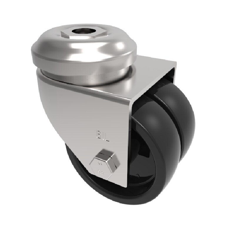 BIL Polypropylene Bolt Hole Swivel Castor 50mm 60kg Load 2BZA50PLBH10