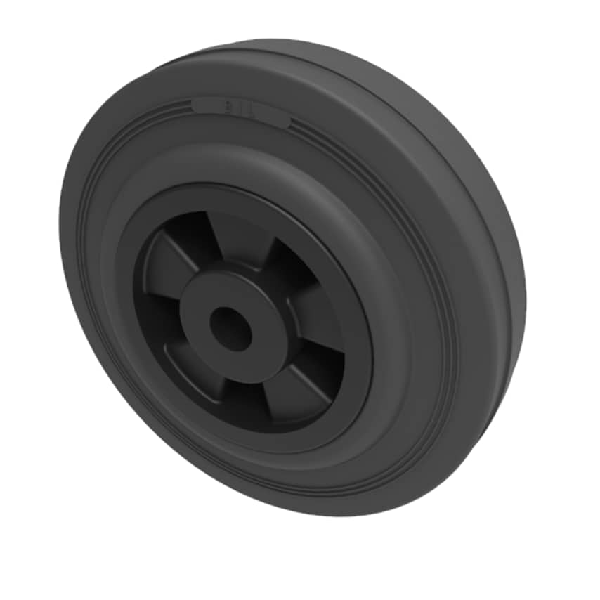 Black Rubber - Plain Bearing
