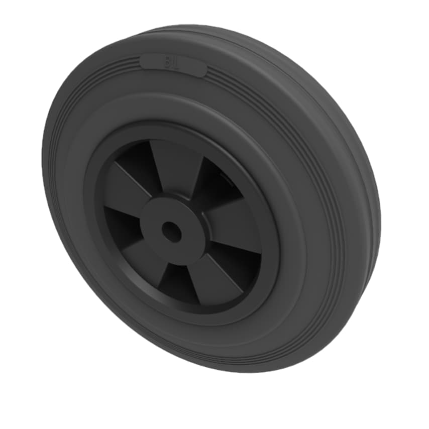 Black Rubber - Plain Bearing