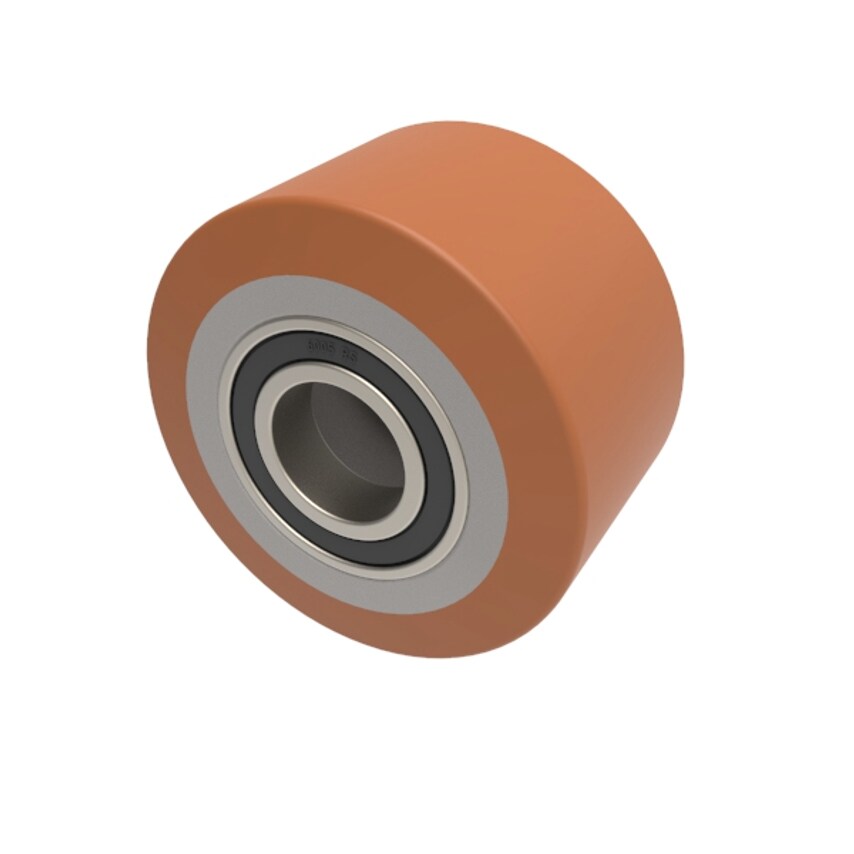 Polyurethane Cast Iron Ball Bearing Wheel Load