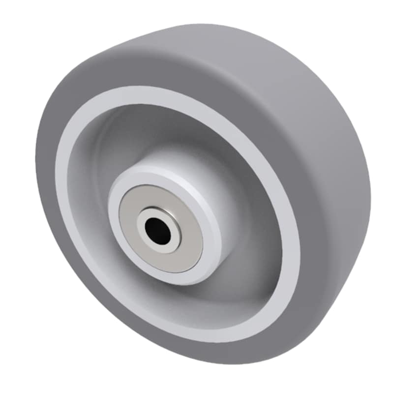 Grey Rubber Ball Bearing Wheel Load