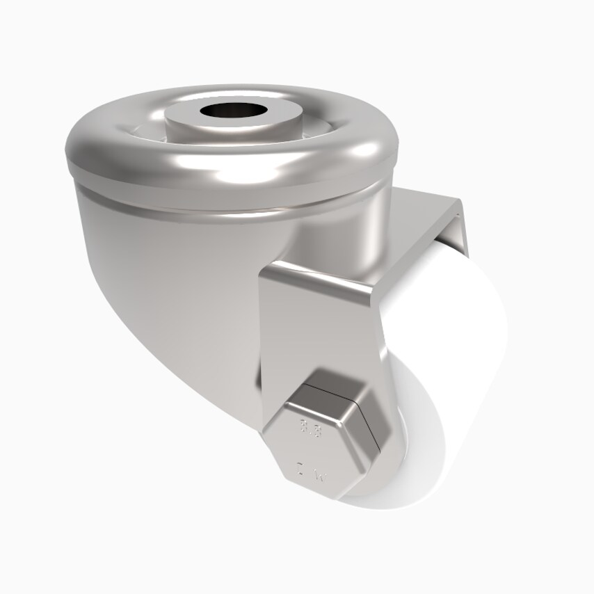 BIL Nylon Bolt Hole Swivel Castor 40mm 200kg Load BZLR40NYBH12