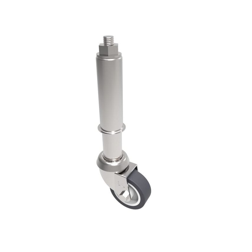 BIL Spring Castor Rubber Swivel Castor 75mm 16kg BZD75VGRSPR16