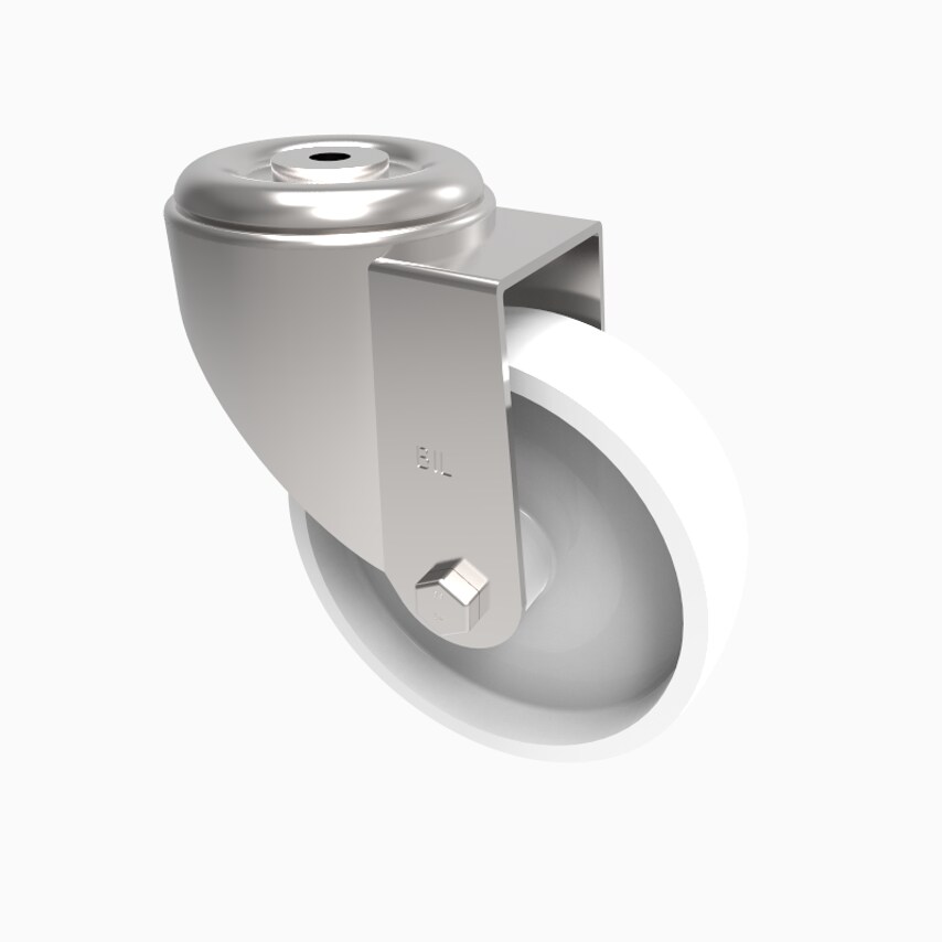 BIL Nylon Bolt Hole Swivel Castor 150mm 350kg Load BZMM150NYBBH12