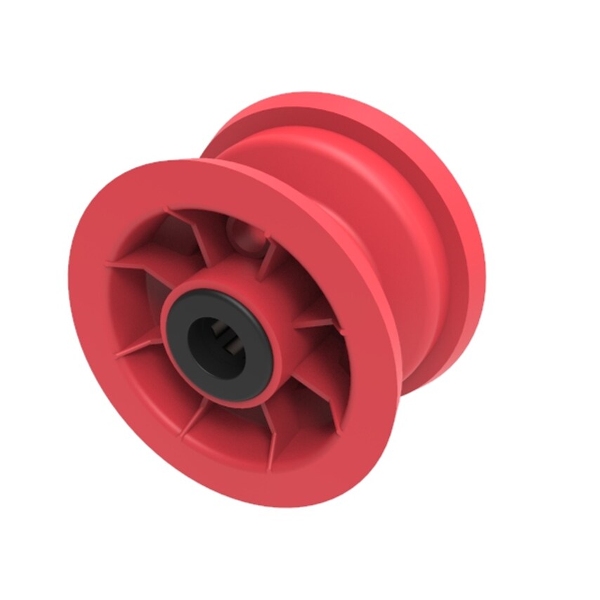 BIL Red Polypropylene 100mm (4") Rim RIM300X4PLREDRB20X75
