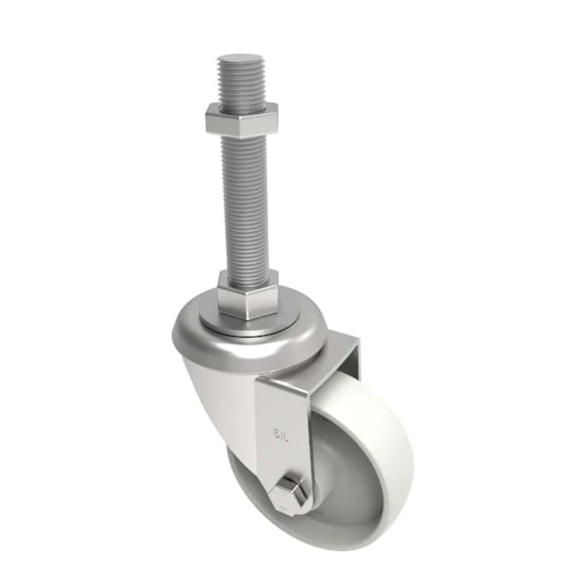 BIL Nylon Swivel Castor 125mm 300kg Load SSEH125NYBM16X100