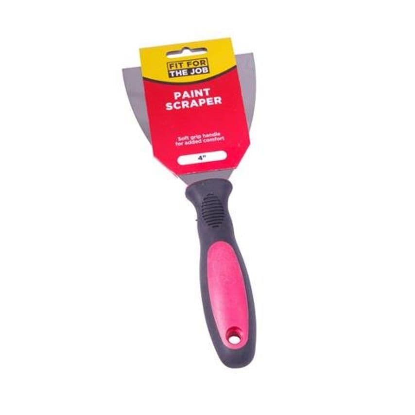 Fit For The Job 4" Soft Grip Paint Scraper- you get 18