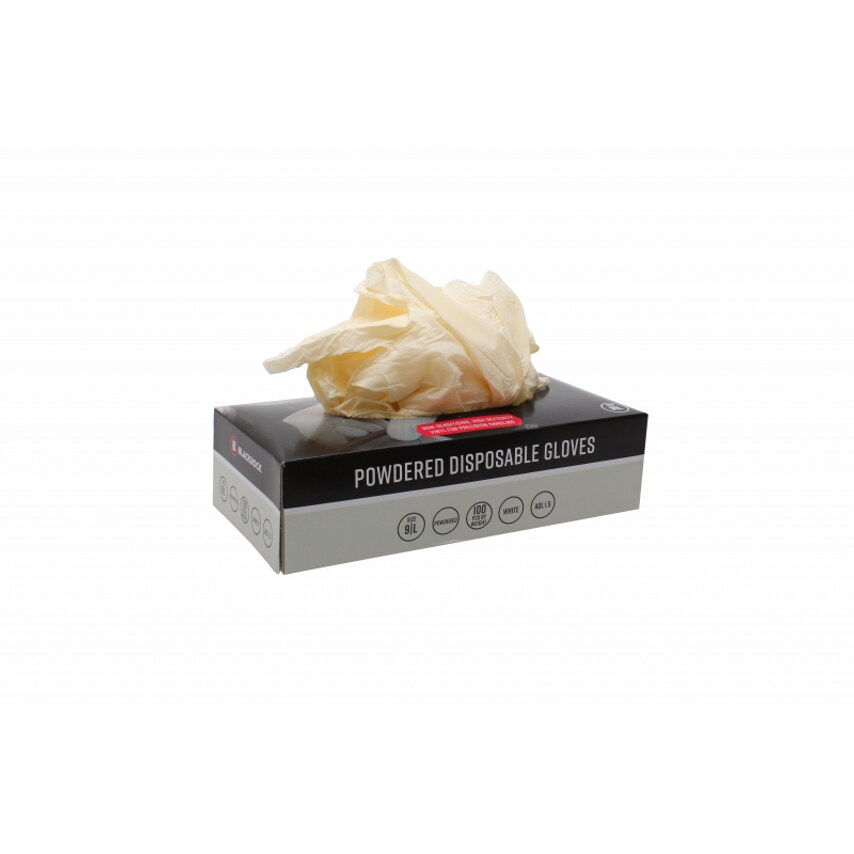 Blackrock Box Of 100 Powdered Disposable Gloves Size Medium- you get 11