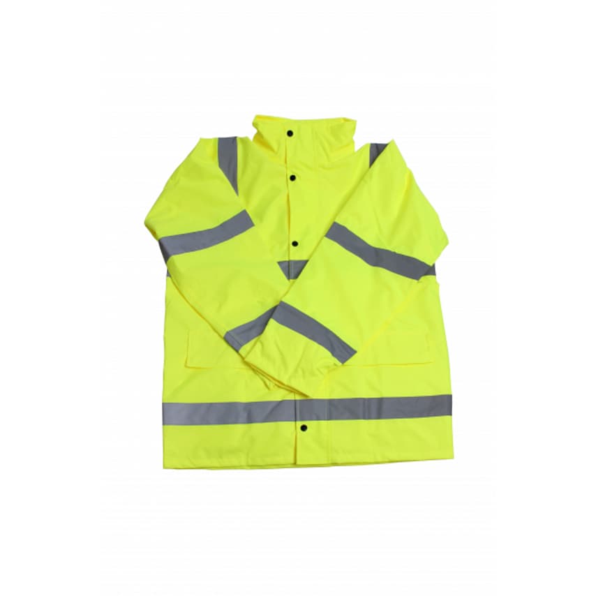 Blackrock Hi-Vis Rain Jacket With Lining Yellow Size S- you get 4