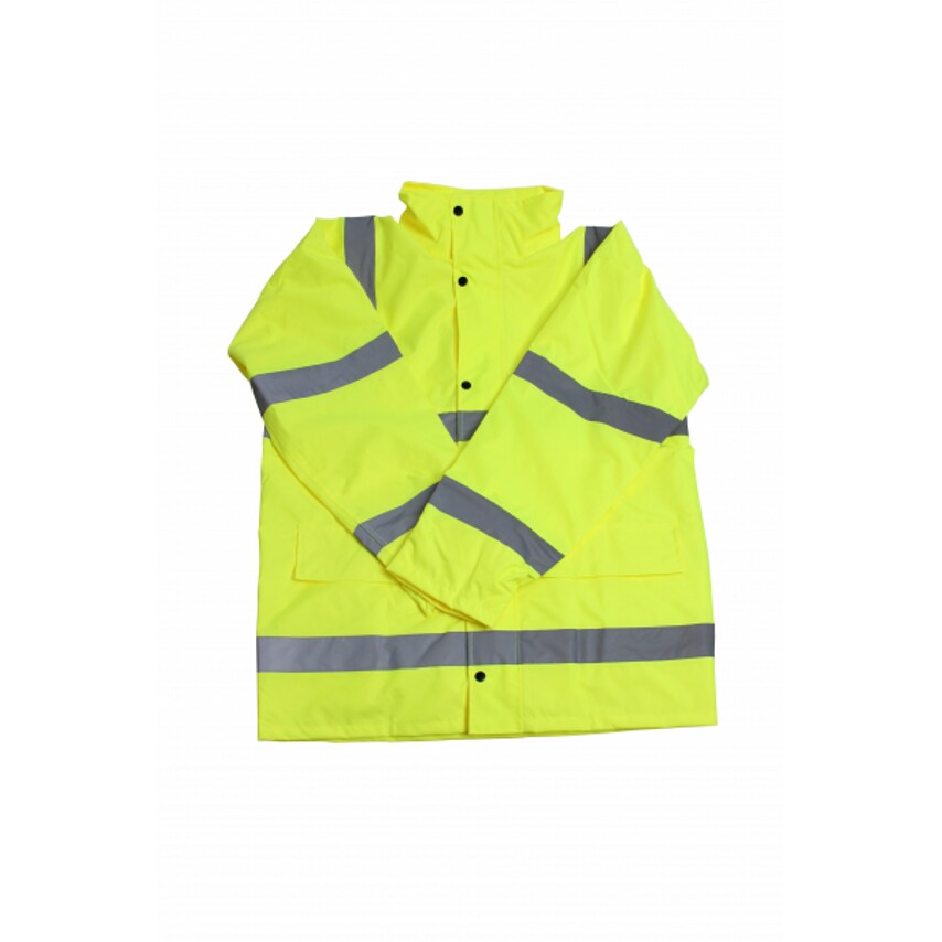 Blackrock Hi-Vis Rain Jacket With Lining Yellow Size M- you get 4