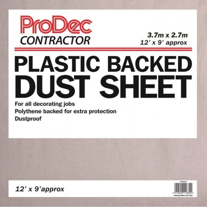 Contractor Poly Backed Cotton Twill Dust Sheets