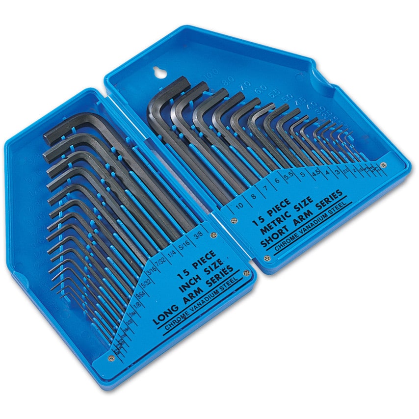Laser Tools METRIC & IMPERIAL HEX KEY SET 30PC 257 at Zoro