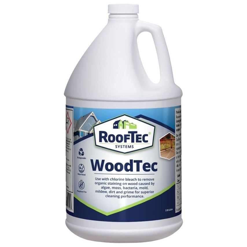 Shop RoofTec Woodtec Wood Deck & Fence Cleaner 4 x 3.78 Litre