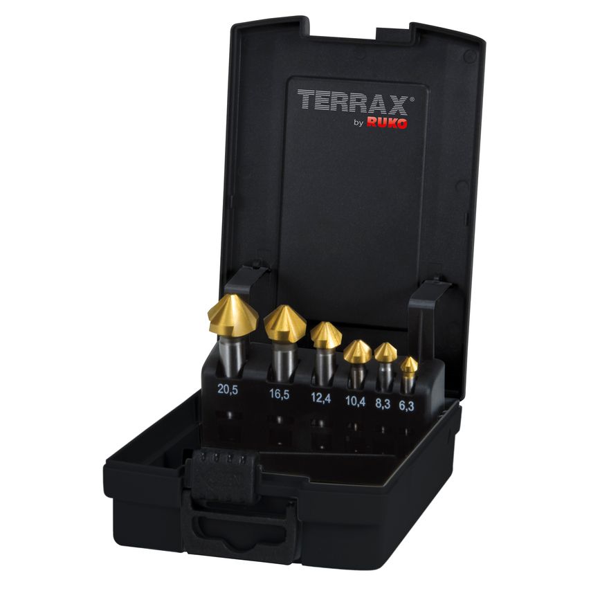 Terrax 6Pcs Countersink Set A102152TRO at Zoro